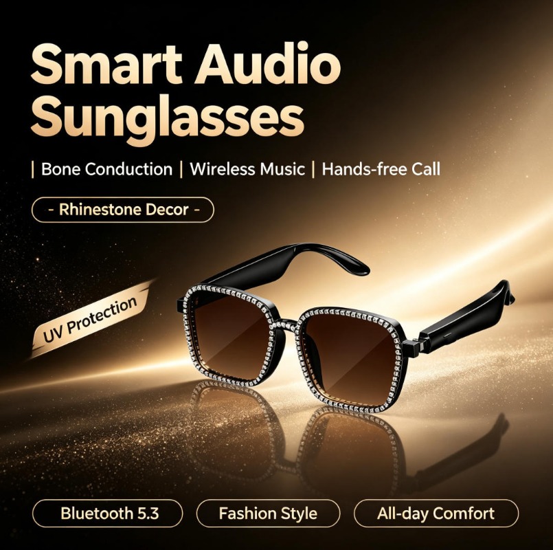 Audio Music Bluetooth - Óculos de Sol Inteligentes com Áudio