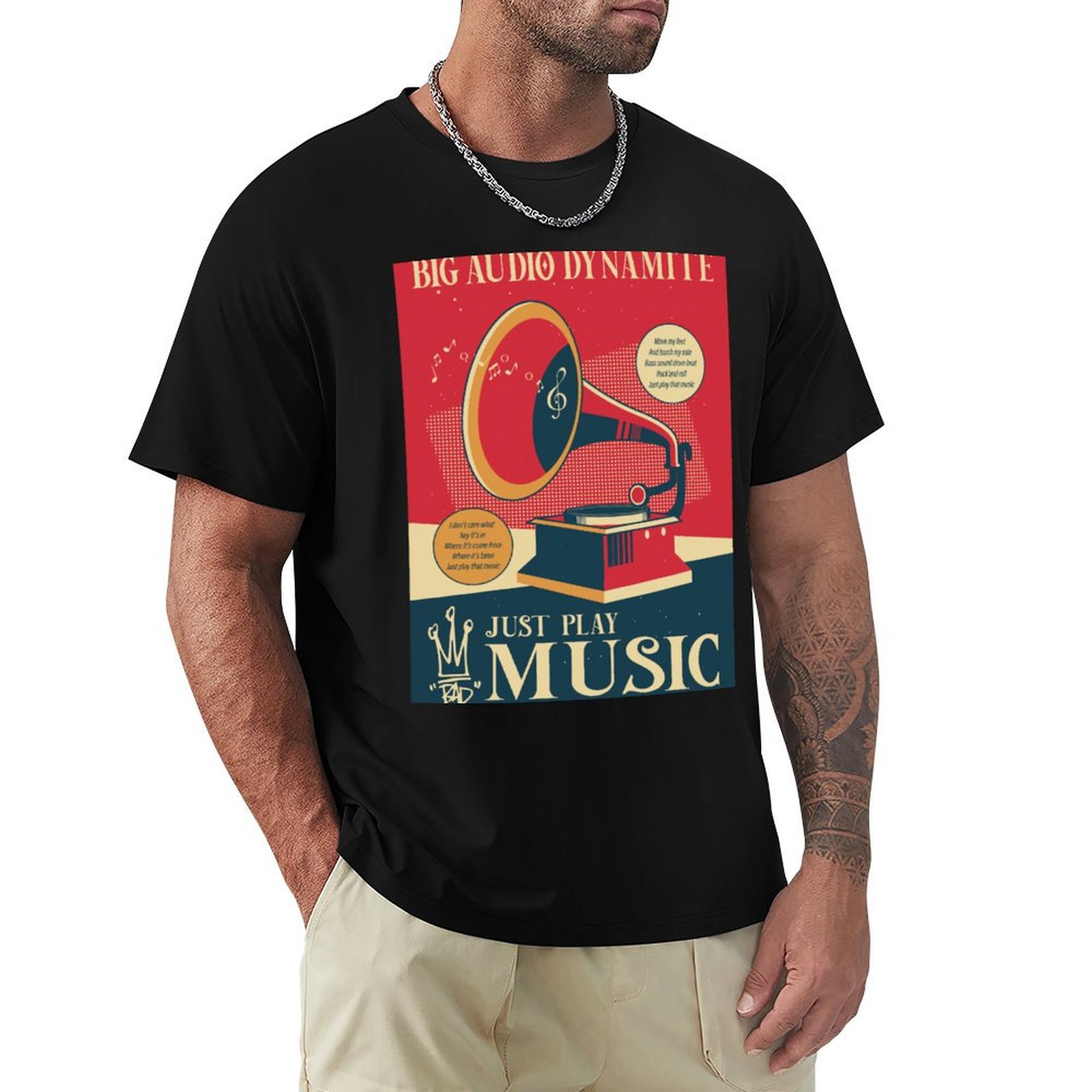 Audio Music Com - Camiseta Just Play Music - Big