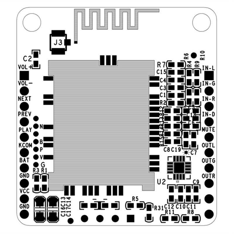 Audio Music Add - Módulo de música bluetooth FULL-DC 5v/12v