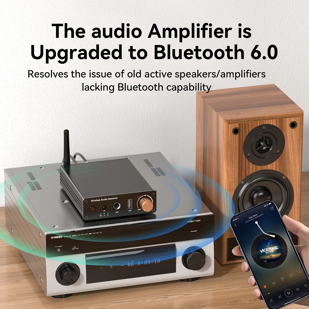 Contact Pickup Mic - Receptor de áudio 6.0 compatível com