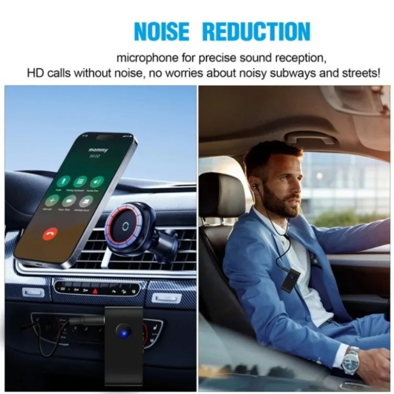 Audio Without Music - Receptor de áudio bluetooth 5.0, com