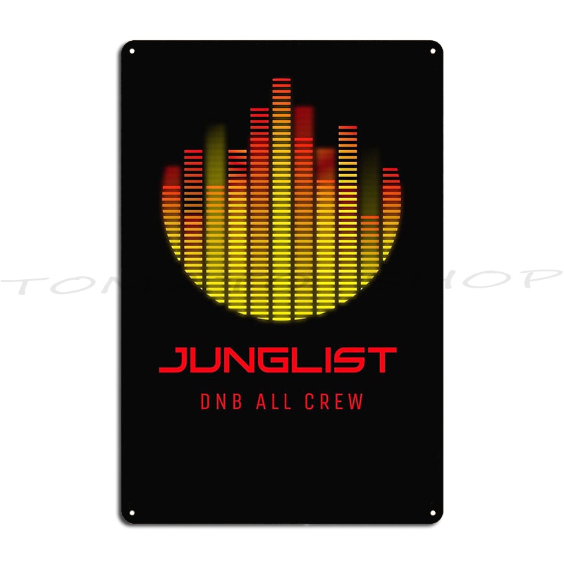 Audio Music Com - Placa de Metal Impressa Decorativa com