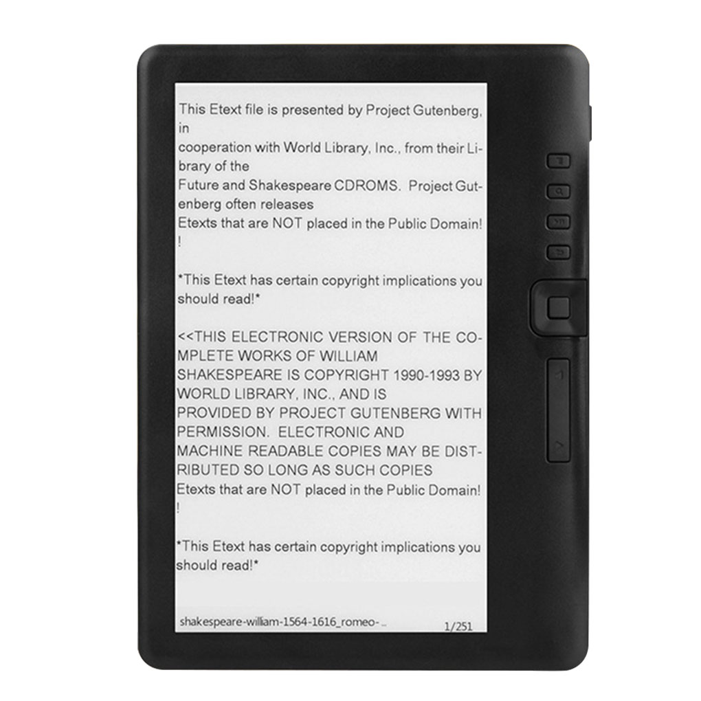 Leitor de e-book com tela HD T - Audio Music Com avaliação e preço