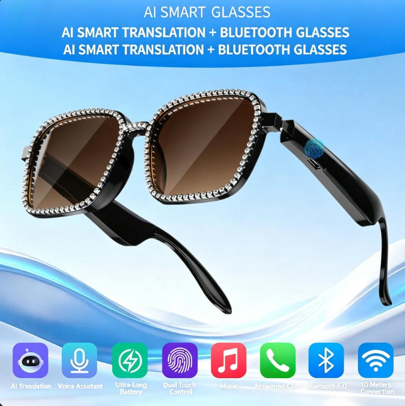 Óculos de Sol Inteligentes com - Audio Music Bluetooth avaliação e preço