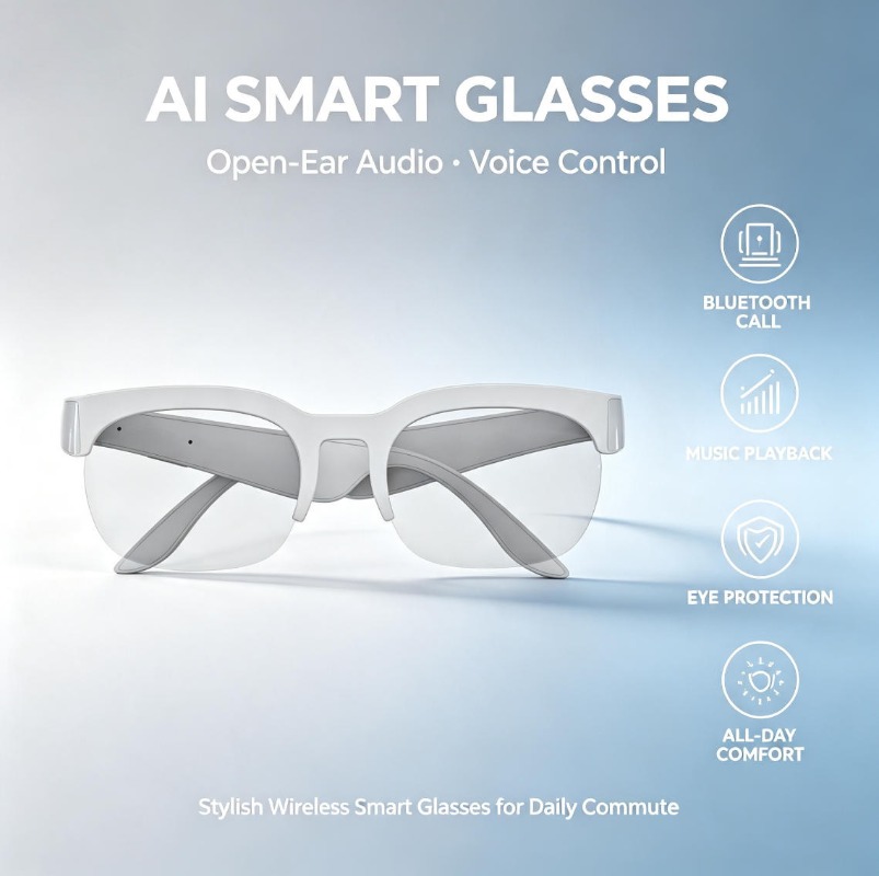Óculos de Sol Inteligentes 202 - Audio Music Bluetooth avaliação e preço