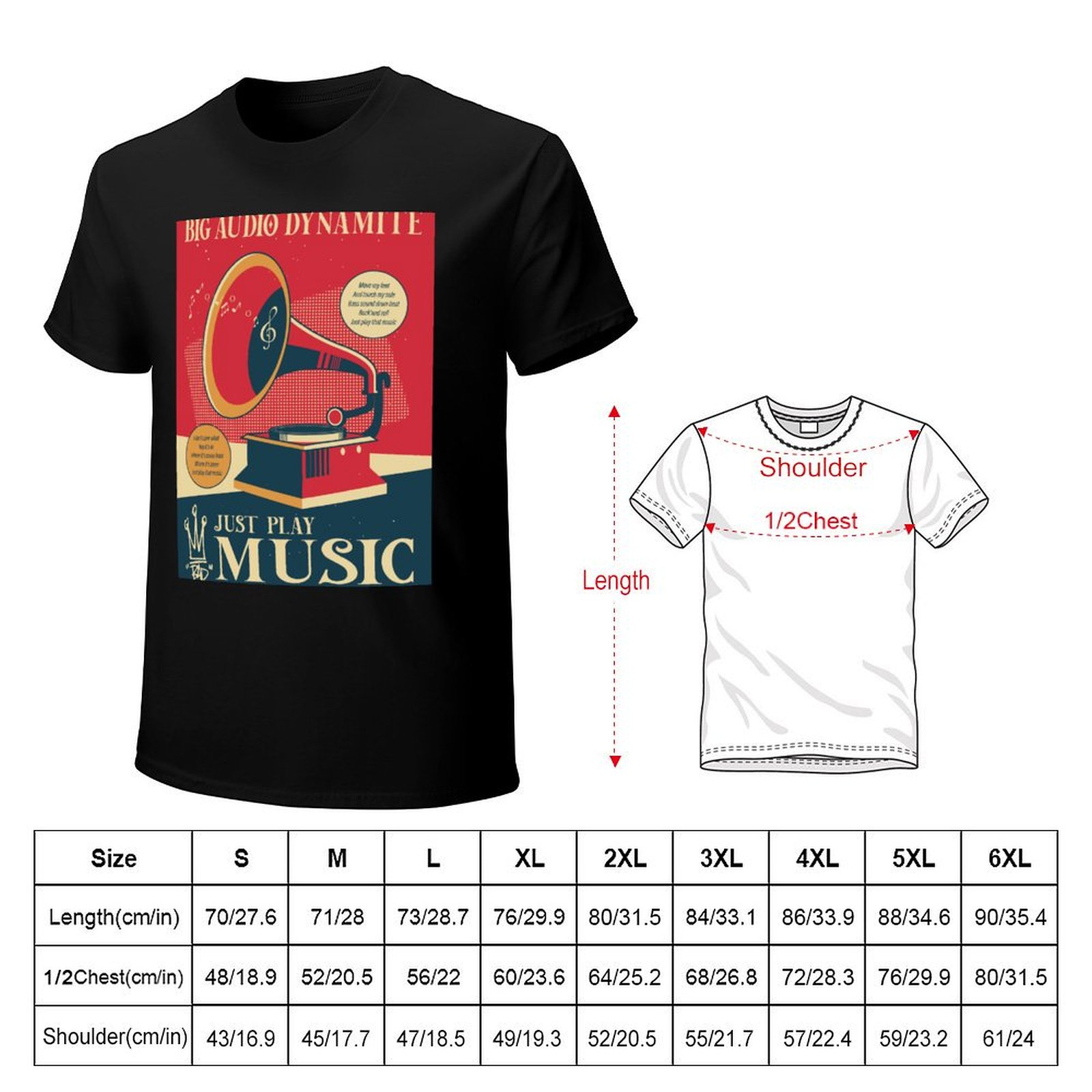 Camiseta Just Play Music - Big - Audio Music Com avaliação e preço