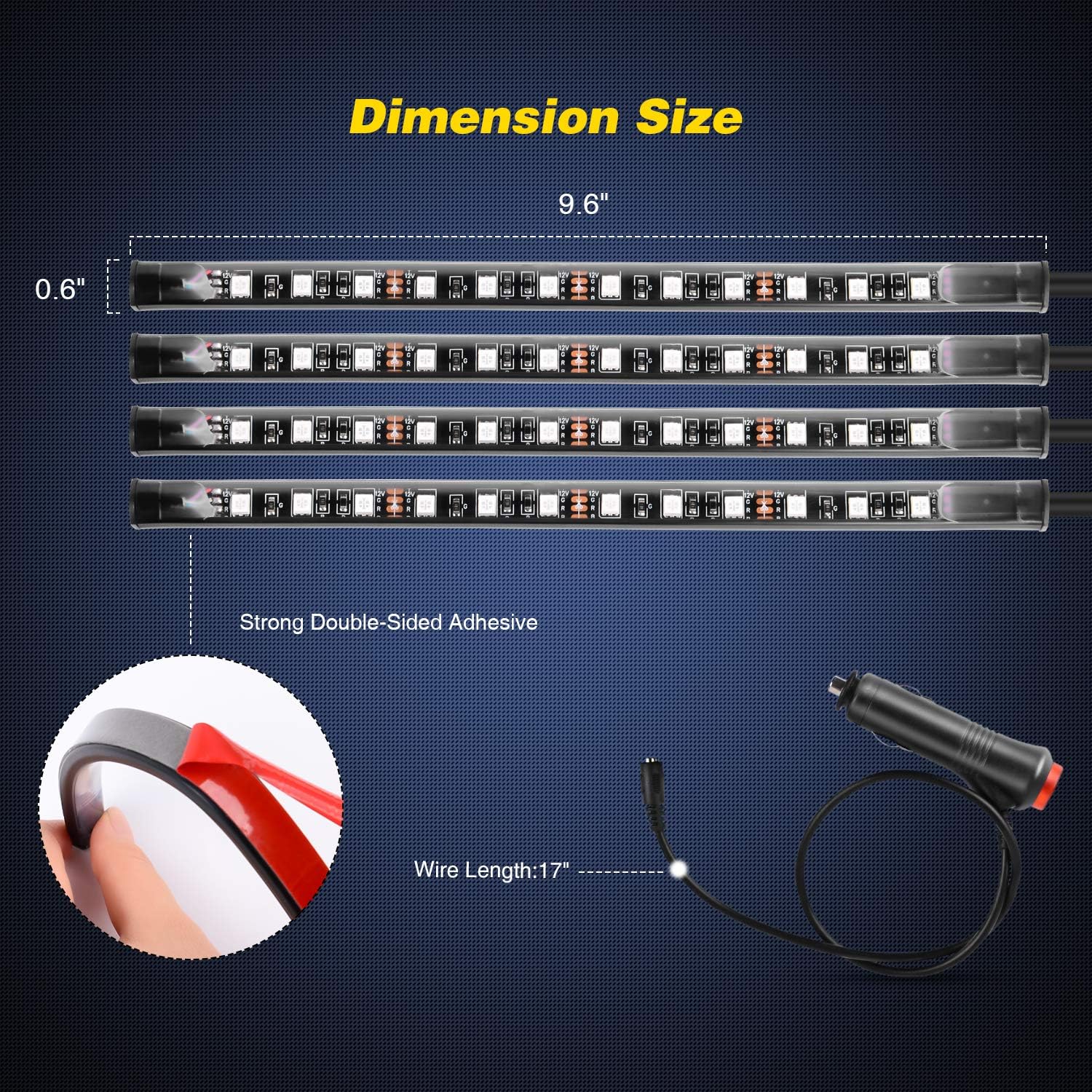 Nilight - TR-06 4PCS Luzes Int - Audio Music Light avaliação e preço