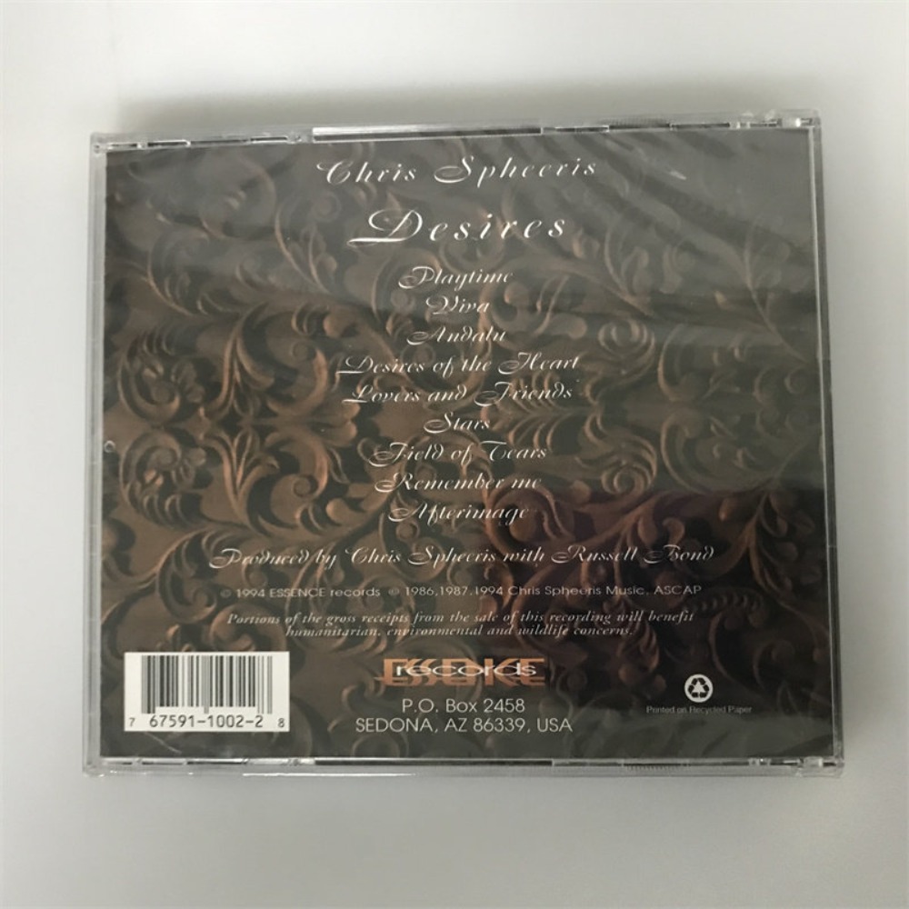 CD 'Desires' de Chris Spheeris - Audio Music Cd avaliação e preço