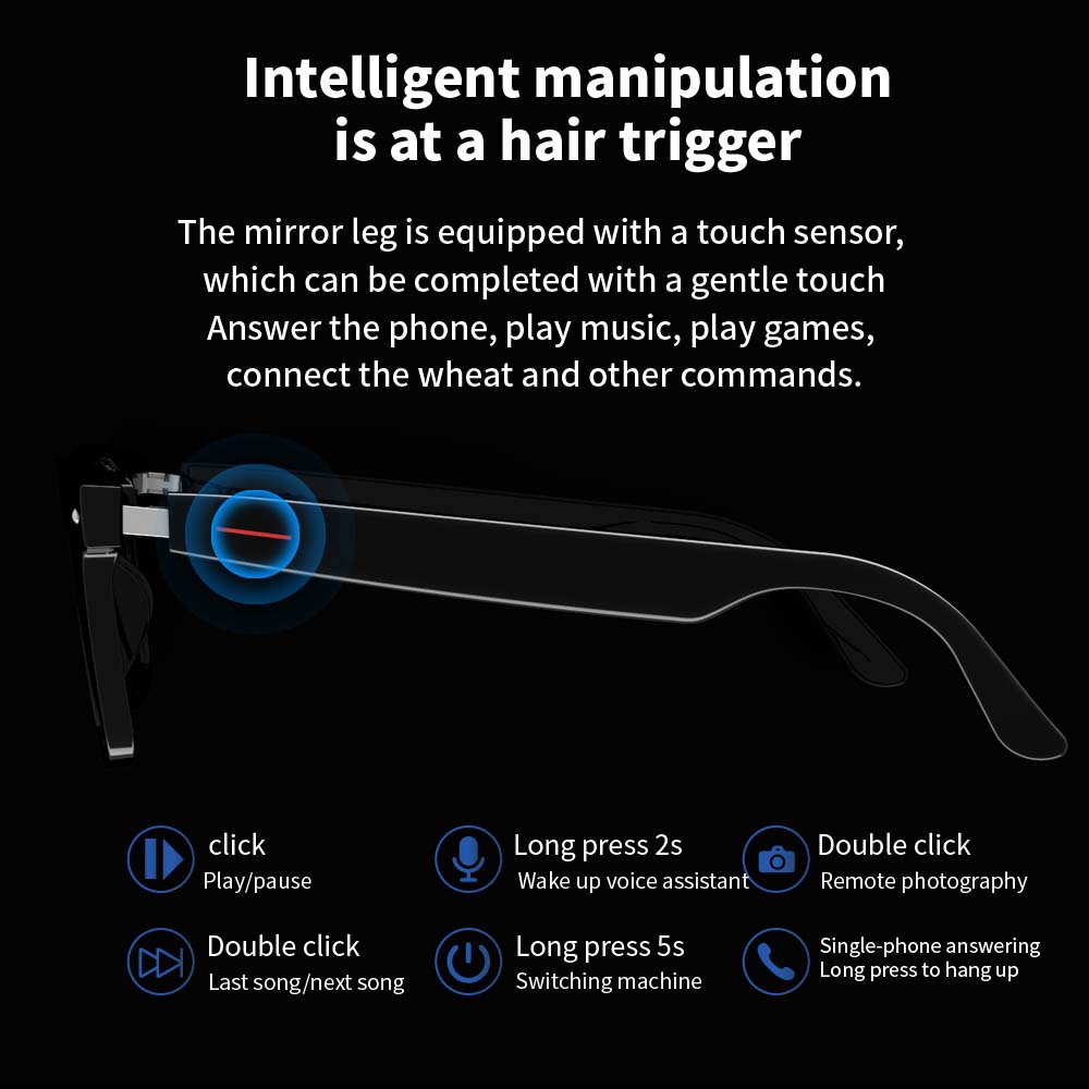 Óculos inteligentes SENBONO E1 - Audio Music Bluetooth avaliação e preço